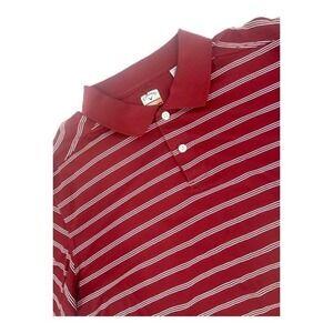 Callaway Red And White‎ Striped Polo Mens Size XXL